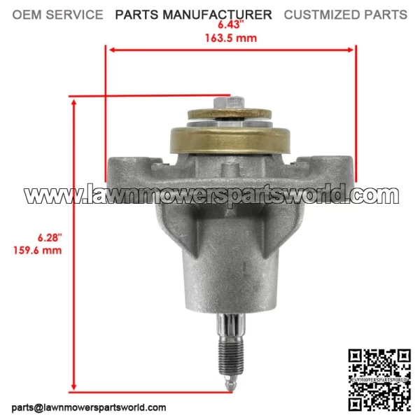 604214 603988 52" Deck Spindle & Pulley For Hustller Raptor Limited Raptor EX - Image 2