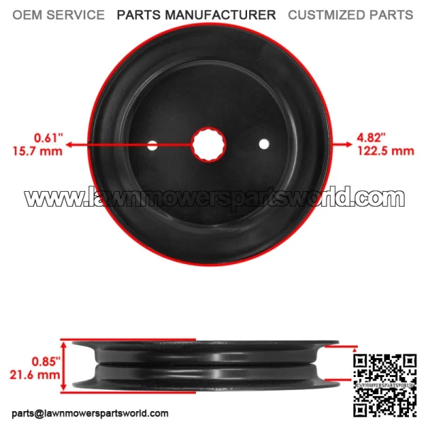 604214 603988 52" Deck Spindle & Pulley For Hustller Raptor Limited Raptor EX - Image 4