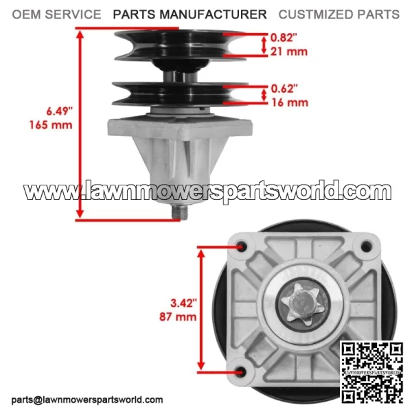 46" Deck Spindles for White Outdoor GT205 GT-205 14BU836H190 1998-1999 - Image 4