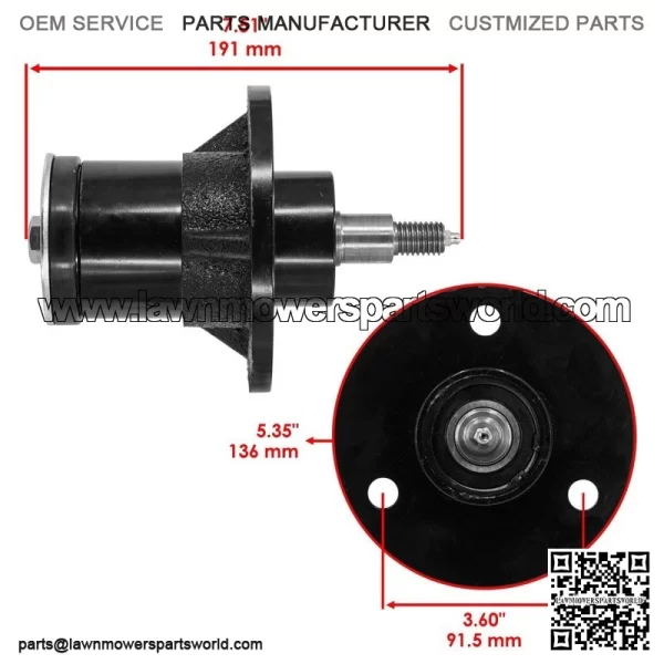 72" Deck Spindle Assembly For Bush Hog ATH720 FTH 720 RDTH 72 TD-1500 TD-1700 - Image 2
