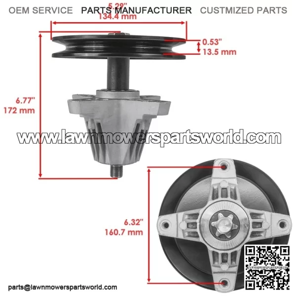 46" Deck Spindle for MTD Craftsman T135 T140 T150 T1500 T1600 T1700 T1900 T2600 - Image 2