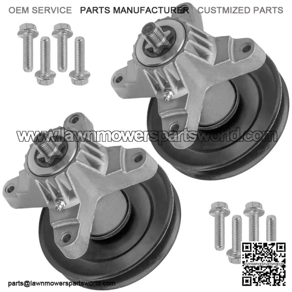 38" Deck Spindle w/ Pulley for White Outdoor LT-1700 13AV77TF090 13WV77TF090 - Image 5