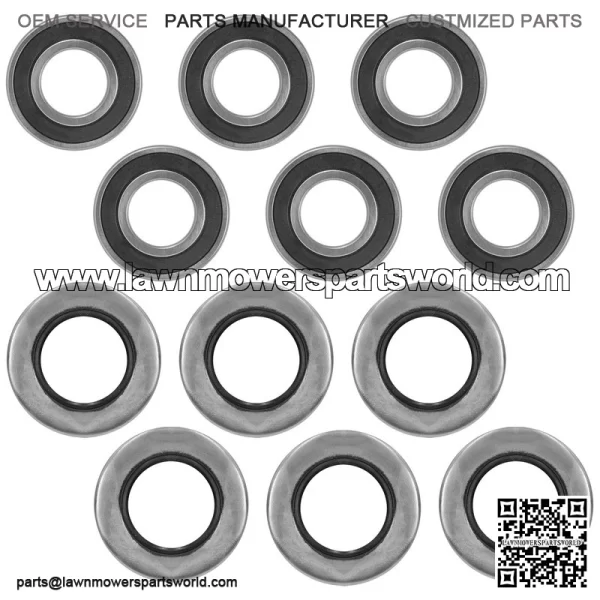 302585 10161 300441 Spindle Bearings w/ Hub Seals Repair kit for Dixie Chopper - Image 2