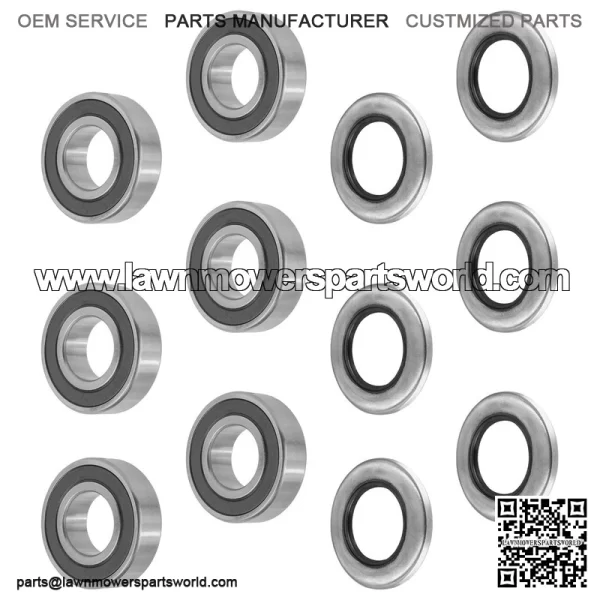 302585 10161 300441 Spindle Bearings w/ Hub Seals Repair kit for Dixie Chopper - Image 4