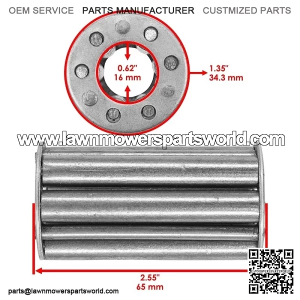 Wheel Bearing kit for Toro 30197 30518 30519 ProLine 1-513809 1-513810 1-513648 - Image 2