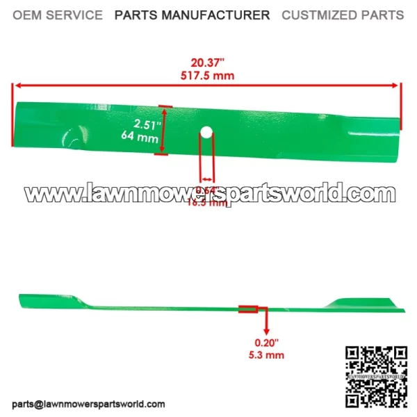60" Deck Spindle & 20.5" Medium-Lift Blade Kit for Gravely ZT60 PM200 Pro-Master - Image 4
