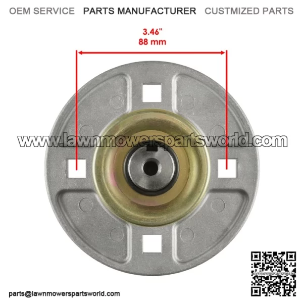 40" Deck Spindle with Pulley & Blade For Gravely ZT1840 915076 51510000 03498400 - Image 3