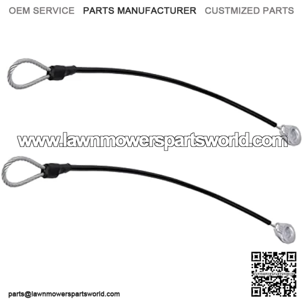 M159508 2Pcs Tailgate Equipment Cable Fit for John Deere Gators M TE TH TX XUV TH TX HPX615E HPX815E XUV825E/M Tailgate Cables - Image 2