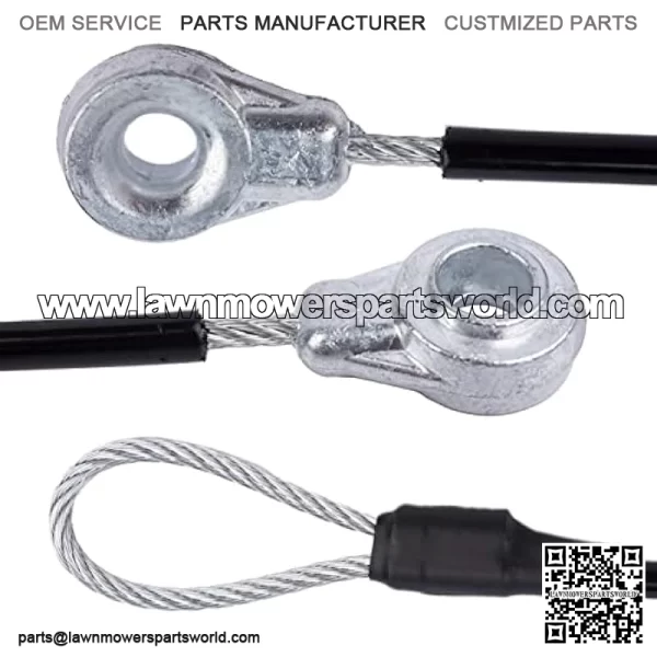 M159508 2Pcs Tailgate Equipment Cable Fit for John Deere Gators M TE TH TX XUV TH TX HPX615E HPX815E XUV825E/M Tailgate Cables - Image 3