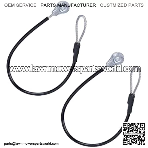 M159508 2Pcs Tailgate Equipment Cable Fit for John Deere Gators M TE TH TX XUV TH TX HPX615E HPX815E XUV825E/M Tailgate Cables - Image 4