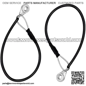M159508 Tailgate Cable Compatible with John Deere Gators Utility Vehicle M TE TH TX XUV TH 6x4 HPX615E HPX815E XUV865R XUV825E (2pcs)