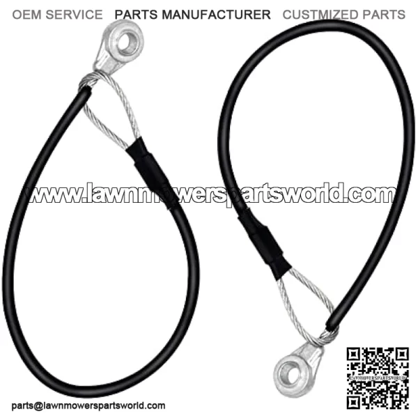 M159508 Tailgate Cable Compatible with John Deere Gators Utility Vehicle M TE TH TX XUV TH 6x4 HPX615E HPX815E XUV865R XUV825E (2pcs)