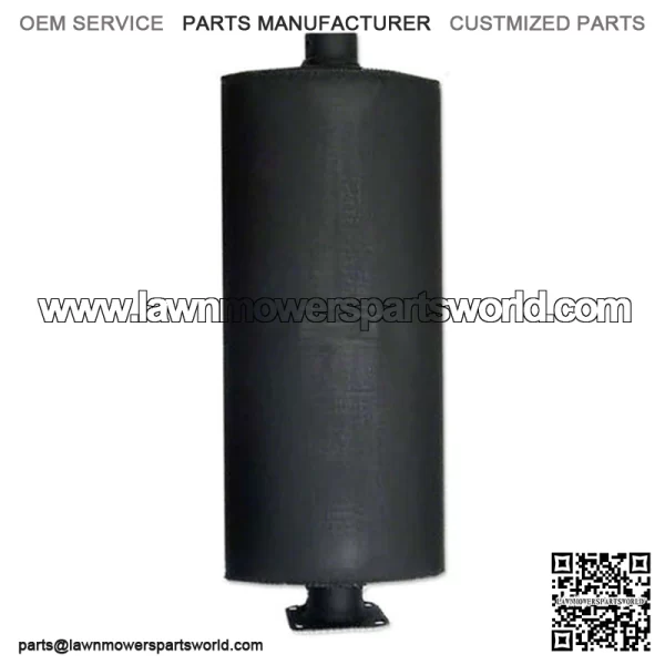 AR20449 Oval Muffler 22.75" Long 2.25" OD Fits John Deere Tractors 50 520 530