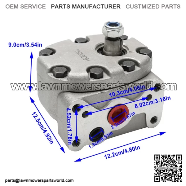 1949296C1 Hydraulic Pump For Case-IH Tractor 1026 1256 1456 1466 1486 1568 1586 - Image 2
