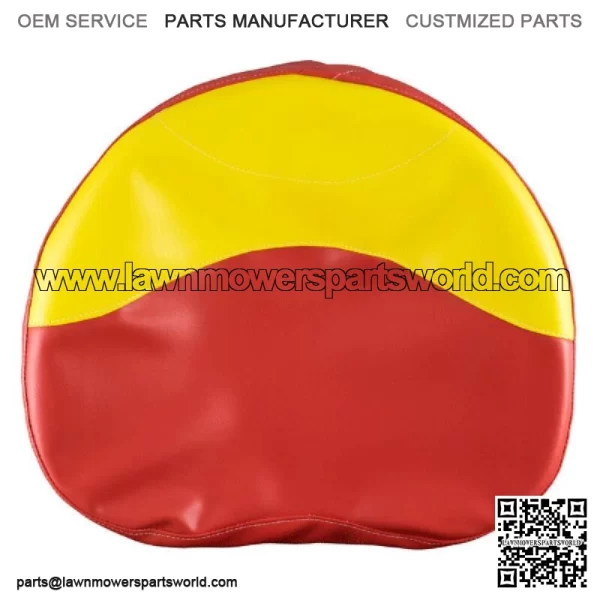 R5243 Red & Yellow Seat Cover - 19" Fits Minneapolis-Moline