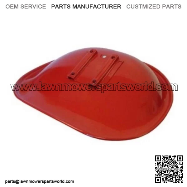 AMIHHMS Seat Red and White Vinyl Fits IH Fits FARMALL H M Tractors