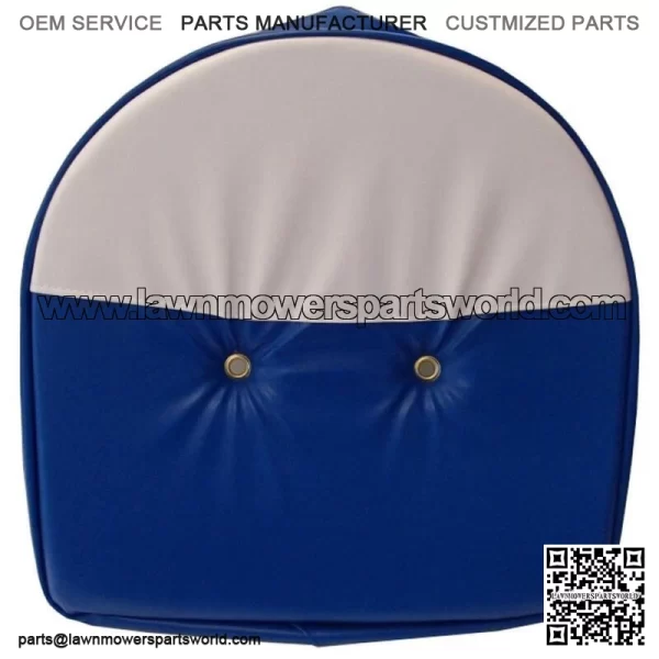 Blue and White T295BW Tractor Pan Seat Cover Fits Ford Fits John Deere Fits Mass