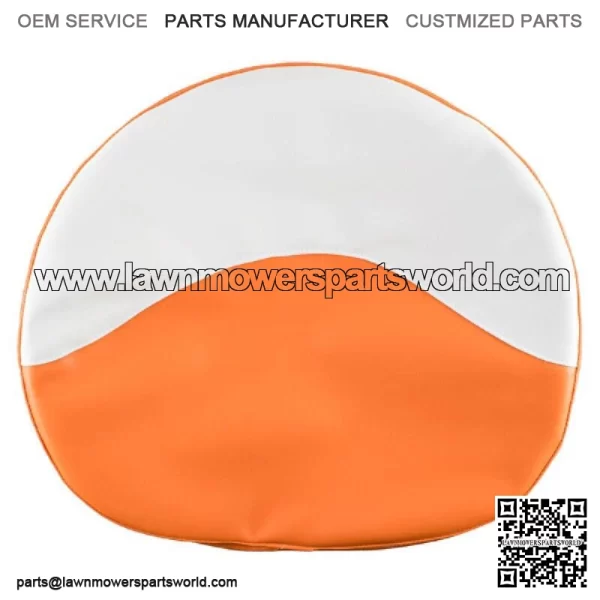 R1012 Orange & White Seat Cover, 21" Wide - Fits Case Miscellaneous Models