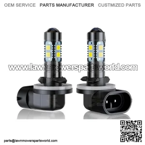 Compatible for Deere Gator 590i S4 590M 625i 825i 855d AM144881 LED Lights, 886/894/896/881 LED Light Bulbs, Plug N Play, 300% Brightness, 6000K White 12V 35W LED Bulbs, 2-Pack