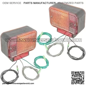 Left and RIght Side Tail Light Compatible with John Deere 2305 | 2320 | 2520 | 2720 | 3120 | 3203 | 3320 | 3520 | 3720 | 4105 | 4200 | 4300 | 4400 | 4500 | 4600 | 4700 | AM120359 AM120360