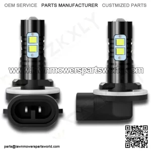 Compatible for JD Deere Gator HPX615E 815E 625i 825i 825E Headlights; AXE16948 Light Bulbs, 886/894/896/881 Fog Light Bulbs, 6000K Cool White, Plug N Play, 300% Brightness, 2-Pack