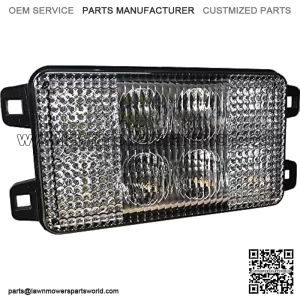 TL5100 LED Headlight 12V Compatible With/Replacement For John Deere 1025R, 1026R, 2025R, 2027R, 2032R, 2036R, 2038R, 2320, 2520 Flood/Spot Combo Off-Road Light