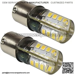 2-Pack 1156 Ultra Bright LED Bulbs Cool White compatible with John Deere JD AD2062R Parts Replacement LA115 D130 CS & CX Gator D110 GT235 L130 s240 X300 LT155 LA130 318 316 L110 GT245
