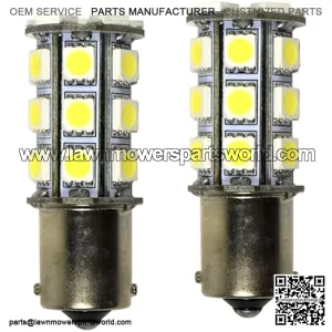 2-Pack BA15s Single Contact Bayonet Base 6300-7000K compatible with John Deere JD AD2062R Parts Replacement LA115 D130 CS & CX Gator D110 GT235 L130 s240 X300 LT155 LA130 318 316 L110 GT245