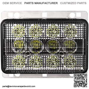 AGP.1978 6x4 60W LED Headlights 12V Front Hood Light Compatible with JD Tractors 5076EF,5076EL,5090EH,5090EL,5095MH,5105ML,6120,6120L,6220 Replace Part NO. AL75338