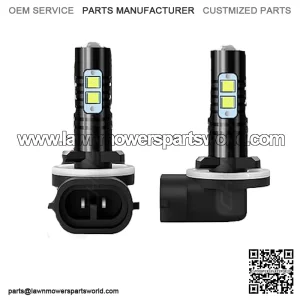 Compatible with John Deere Tractor Riding Mower Gator Light Bulbs, R136239 AXE16948 AM118013, 881 889 862 886 894 896 898 Bulbs, 6000K Cool White, Plug and Play, Pack of 2