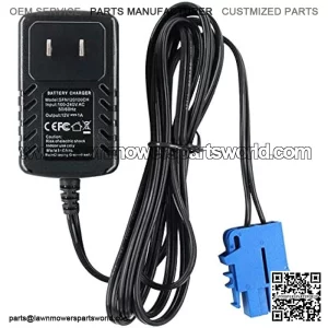 12V Battery Charger for Peg Perego, Ground Force Tractor John Deere Gator XUV Polaris Outlaw Citrus RZR 900 Powered Ride On Car Replacement Power (Model: SFN120100CH)