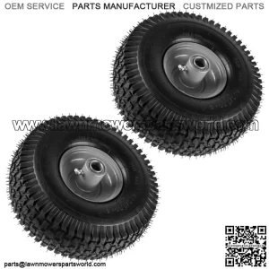 2x Front 4" Rim & Tire for Snapper Rear Engine Riding Mower 7052268 4.1/3.6-4"