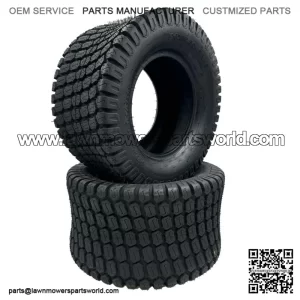 24x12.00-12 4Ply Lawn Mower Tires - Set (Compatible with JD Mowers and More)