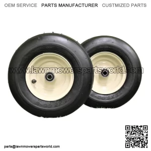 (Set of 2) Grasshopper 13x5.00-6 Tan Pneumatic Wheel Assemblies Replaces 603295