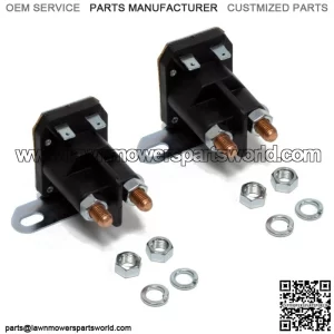 2PK Starter Solenoid for John Deere AM130365 Fits L100 L110 L118 L120 L130