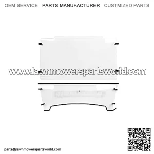 Windshield Heavy Duty Scratch Resistant Compatible with 2004+ John Deere HPX 4x4, XUV 620i, 625i, 825i, 850, 855D