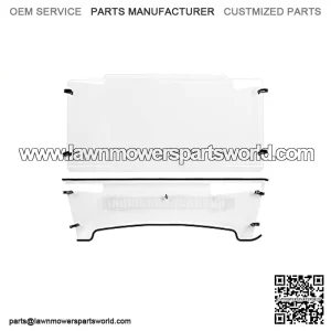 Front Vented Windshield Scratch Resistant Compatible with 2004+ John Deere HPX 4x4 XUV 620i, 625i, 825i 850 855D