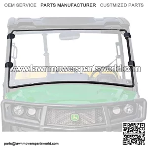 Heavy Duty Scratch Resistant Full Windshield for 2018+ John Deere Gator XUV 835E / 835M / 865E / 865M | 1/4" Thick Polycarbonate 250 Times Stronger Than Glass | Hard Coated!
