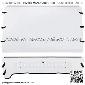 Front Vented Windshield Compatible with 2005-2020 John Deere Gator TS/TX/TE Scratch Resistant Full Clear Windscreen