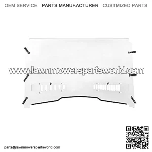 Full Windshield Compatible with John Deere Gator XUV 550 560 590i 590m RSX 850i 860i Heavy Duty Clear Scratch Resistant Vented Windshield