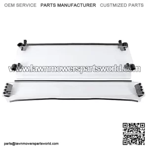 Clear Full Tilt Windshield Compatible with 2012-2020 John Deere RSX860M / RSX860E / RSX860i / RSX850i / RSX850i SPORT / RSX850i TRAIL/Gator XUV550 / Gator XUV550 S4