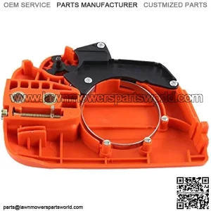 Clutch Cover Starter Brake Assembly, Clutch Sprocket Cover Chain Brake Assembly Fits for Husqvarna 350 235 235E 236 240 Chainsaw.