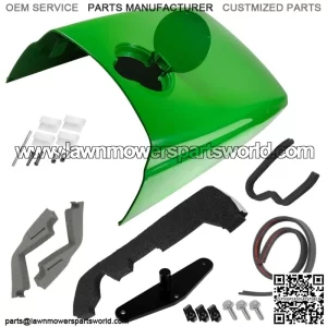 Hood w/ Fuel Door Catch Foam Mounting Pad Seal Kit for John Deere 4200 4300 4400