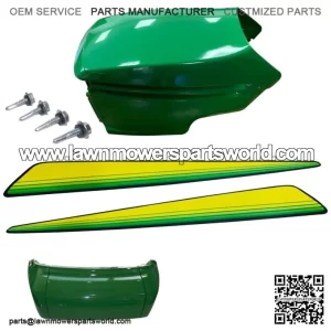 New Upper & Lower Hood/Bumper/LH&RH Stickers Fits John Deere GX345