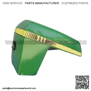 Vintage John Deere 111 hood garden tractor lawn riding mower front cover