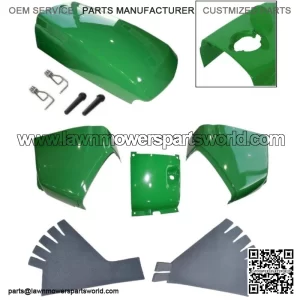 New Hood/Fuel Door Kit/Cowls/Cowl Cover/Absorber Fits John Deere 4510 4610 4710