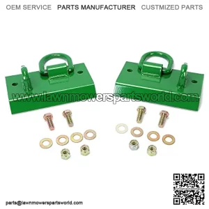 Grab Hooks Tractor Bucket Hook Compatible with John Deere 1025R 2032R 3320 2520 Tractor Bucket Hooks Bolt on D Rings Green