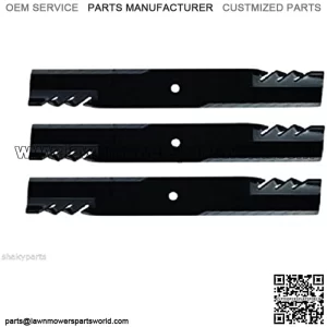 (3pk) 396-712 61" GRASSHOPPER LAWN MOWER G6 GATOR MULCHING BLADES 320243, 320242