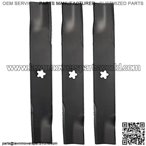 561743B 3 Blade Set for 48 in. Cut , , Poulan Mowers, OEM # 539-113425, Black
