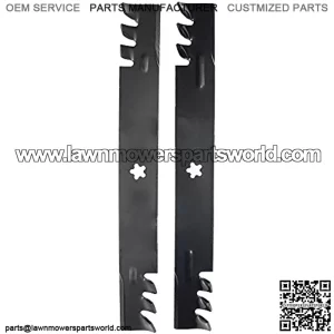 561713XB Commercial Mulching 2-Blade Set for 42" Poulan/Husqvarna/Craftsman, Replaces 138498, 138971, 138971x431, 532138971, PP24005, Black